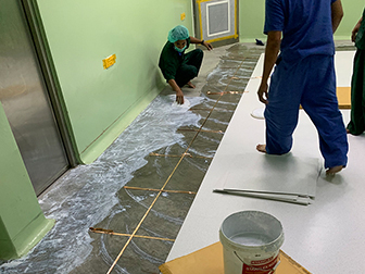 Anti-static Vinyl Floor At North Okkalapa General Hospital
