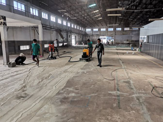 Concrete Grinding And Polishing At Hlaing Thar Yar Industrial Zone (3)