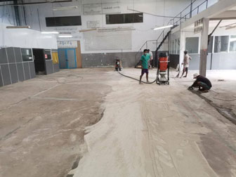 Concrete Grinding And Polishing At Hlaing Thar Yar Industrial Zone (3)